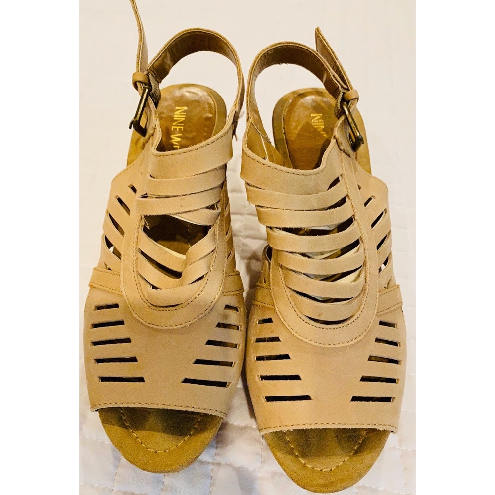 Womens Nine West wedge sandals size 6